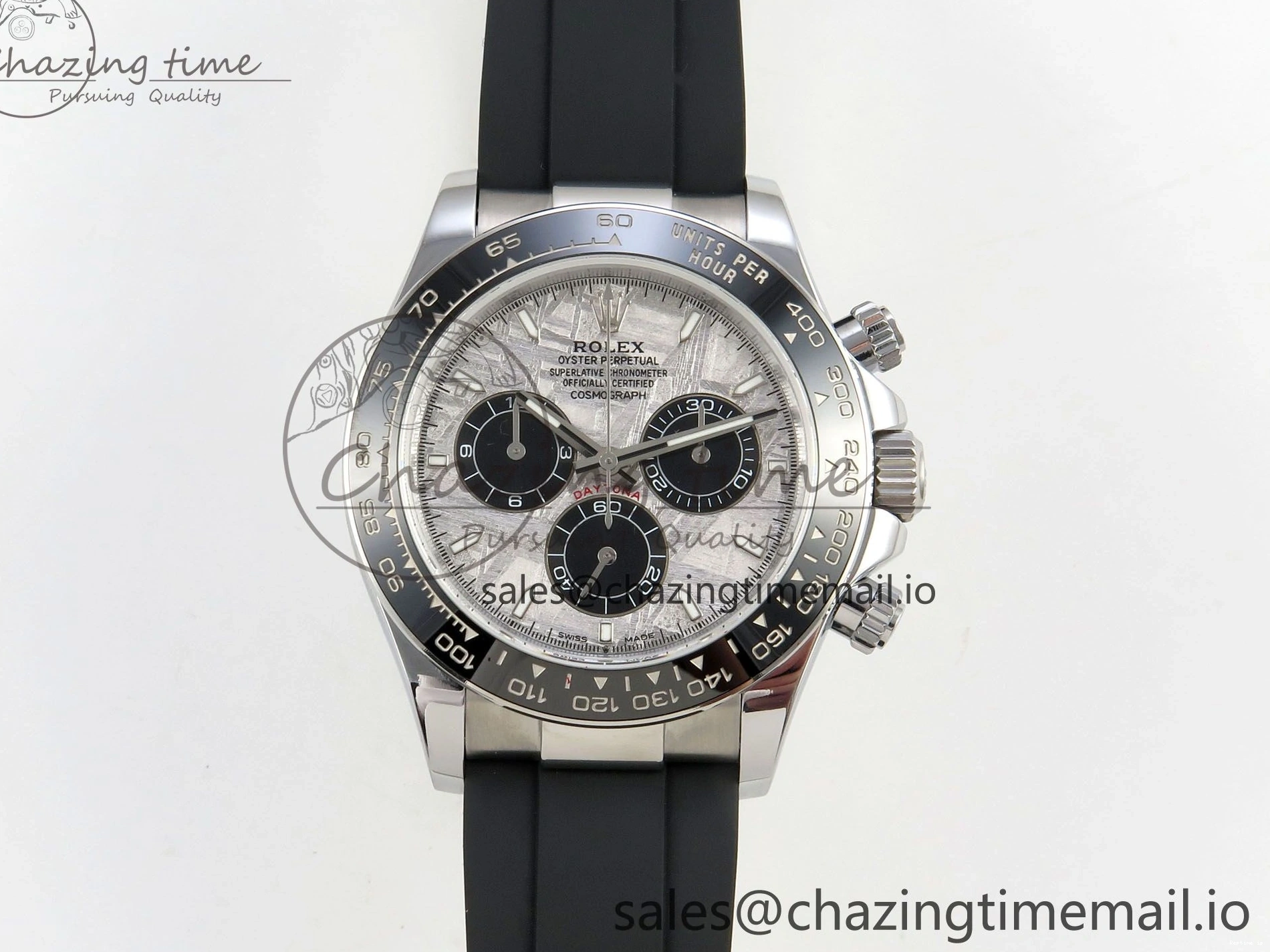 1223 UrbanStyle Daytona 126519 Gain Weight SWF 1:1 Best Edition Meteorite Dial Sticks Markers on Oysterflex Strap SH 153